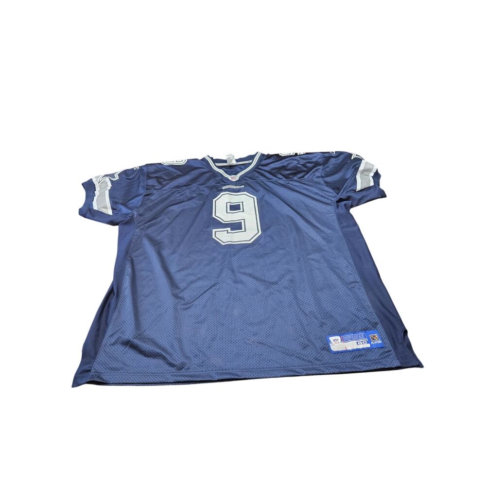 Reebok Dallas Cowboys Tony Romo #9 NFL Jersey Men's 3XL 4XL Size 60 Blue
